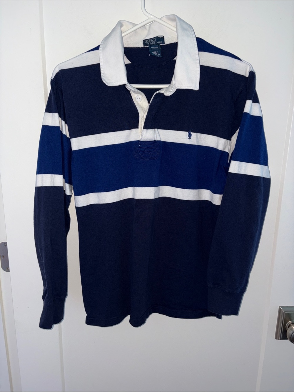 NWT Polo Ralph Lauren rugby stripe polo shirt boy's L 16/18